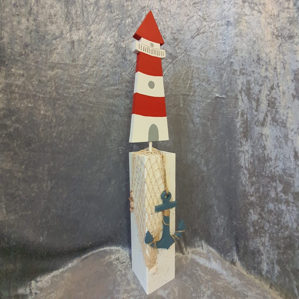 Holzsäule Leuchtturm