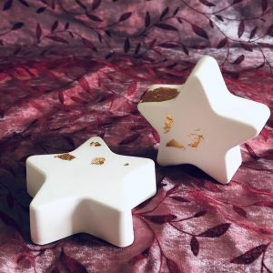Raysin-Stern klein mit Blattgold